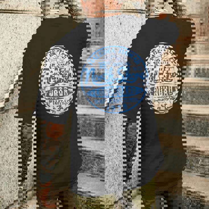 ノースショア ハレイワ ハワイ ロングボード サーフ メンズTシャツ バックプリント 彼への贈り物