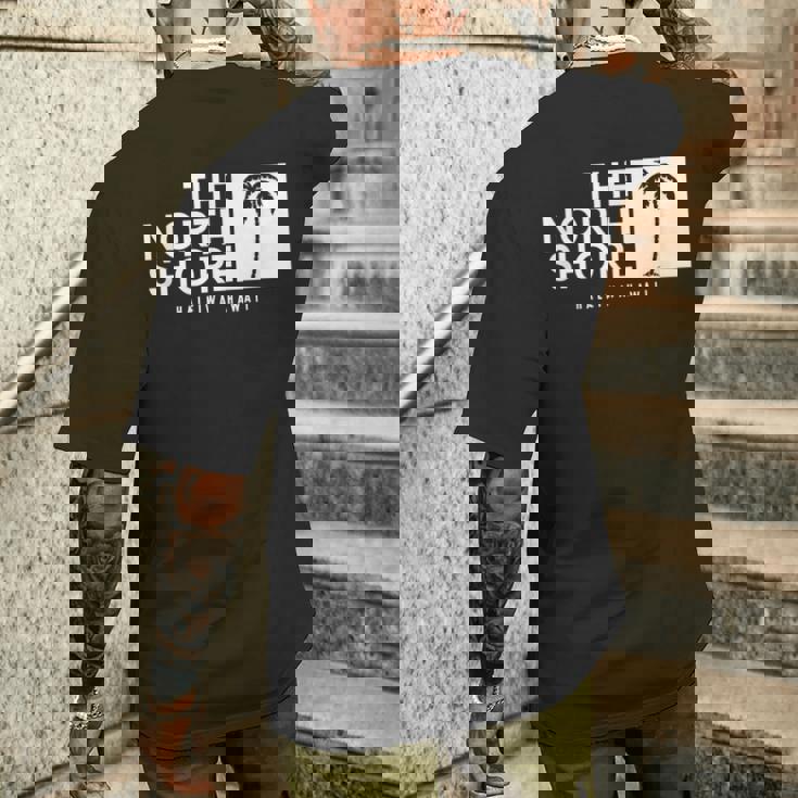 ノースショア ハワイ ヤシの木 メンズTシャツ バックプリント 彼への贈り物