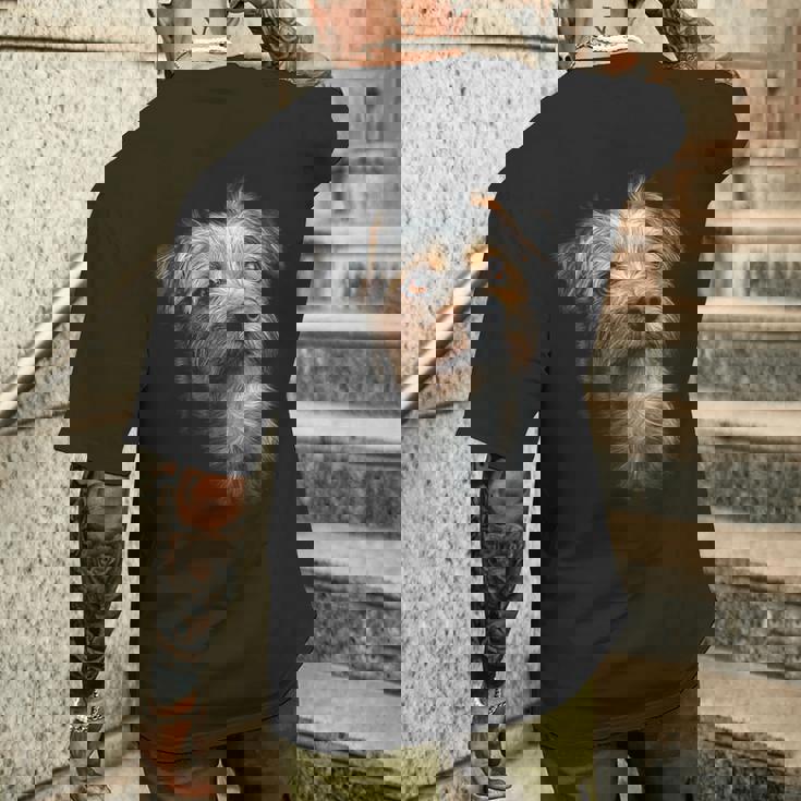 ノーフォークテリア 犬 モチーフ ペット イラスト ノーフォークテリア メンズTシャツ バックプリント 彼への贈り物