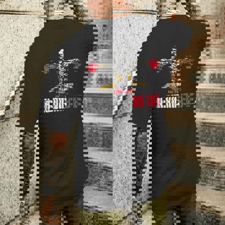 ノーボクシングノーライフ ボクシング メンズTシャツ バックプリント 彼への贈り物