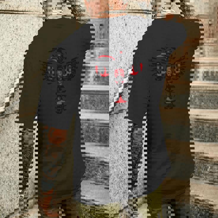 ハイダ ネイティブアメリカン メンズTシャツ バックプリント 彼への贈り物