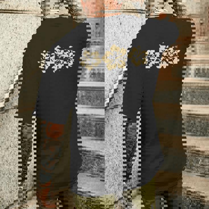 ハイビスカス ハワイアンスタイル メンズTシャツ バックプリント 彼への贈り物