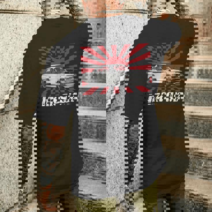 ハコスカ クラシック Jdm レーシングシャツ メンズTシャツ バックプリント 彼への贈り物