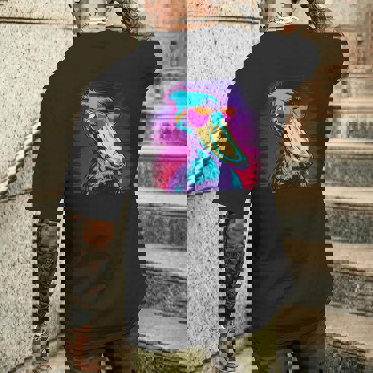 ハシビロコウ 鳥類 鳥類学者 ホエールビル 動物 メンズTシャツ バックプリント 彼への贈り物