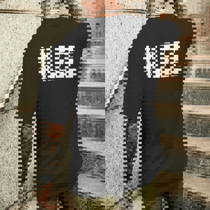 ハッシュタグ Lee ネームシャツ Lee 長袖tシャツ メンズTシャツ バックプリント 彼への贈り物