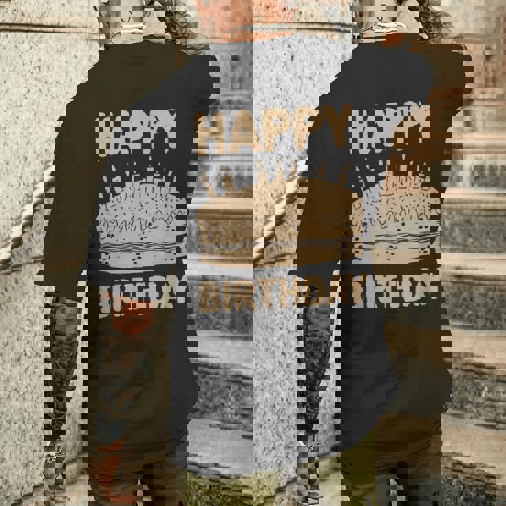 ハッピーバースデー-バースデーファニー メンズTシャツ バックプリント 彼への贈り物