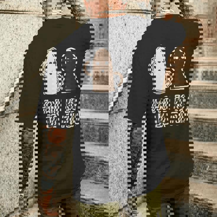 ハニワくん X 古墳くん 埴輪【ゆるフレンズ】歴史 かわいい イラスト 面白い メンズTシャツ バックプリント 彼への贈り物