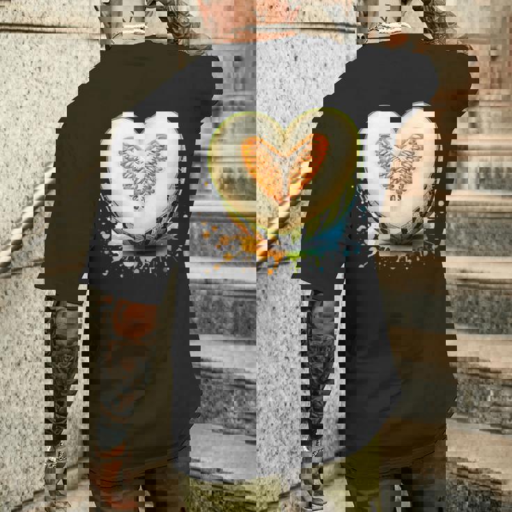 ハニーデューメロン ハート型 サマーフルーツ メンズTシャツ バックプリント 彼への贈り物