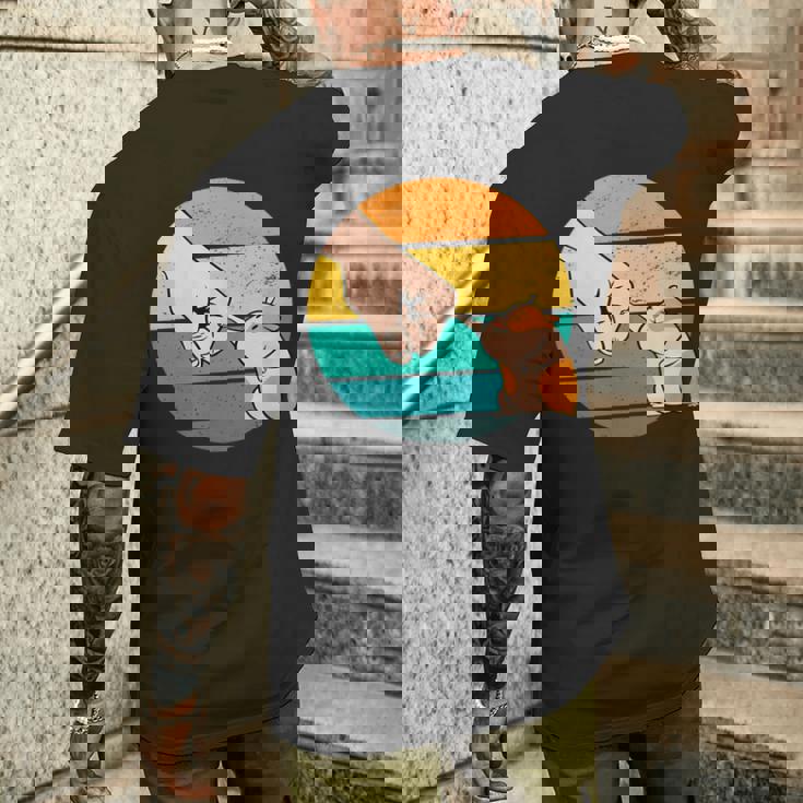 ハムスターフレンド げっ歯類ペット メンズTシャツ バックプリント 彼への贈り物