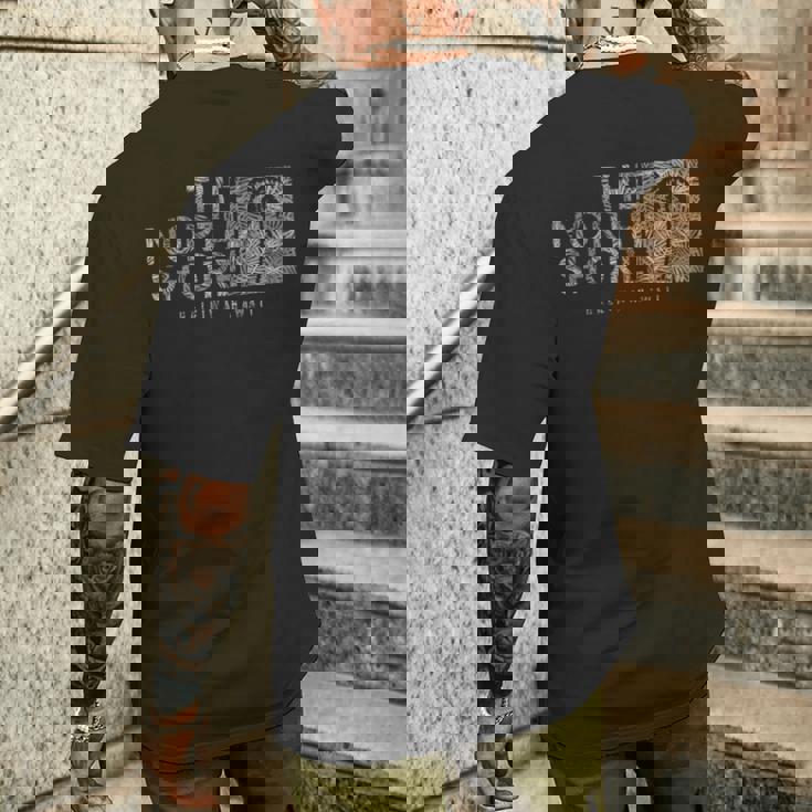 ハワイ ノースショア ハレイワヤシの木 メンズTシャツ バックプリント 彼への贈り物