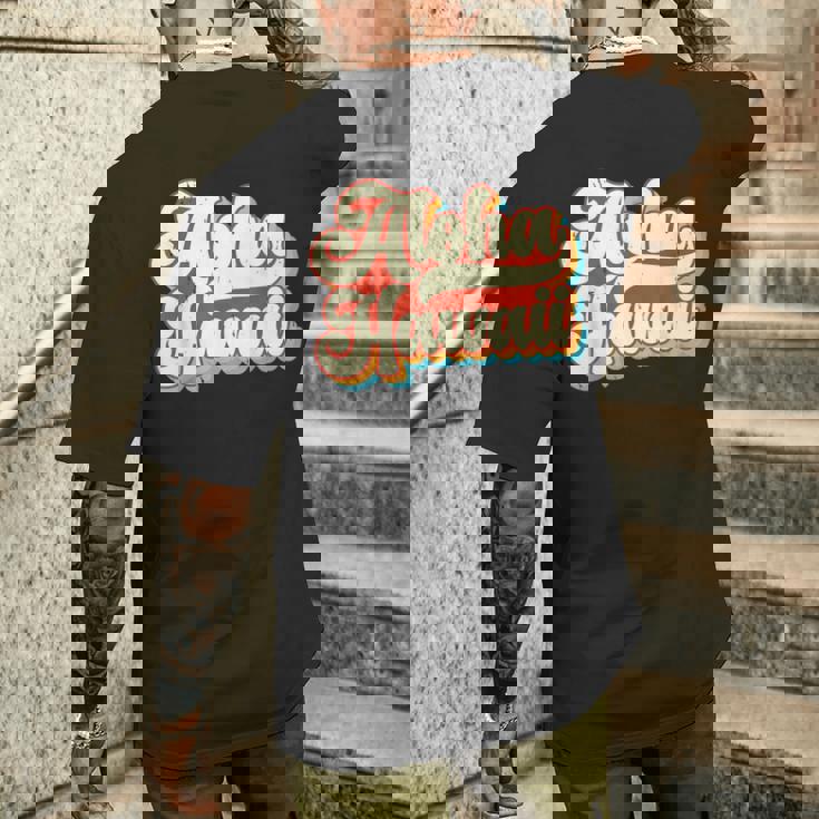 ハワイアン振動 メンズTシャツ バックプリント 彼への贈り物