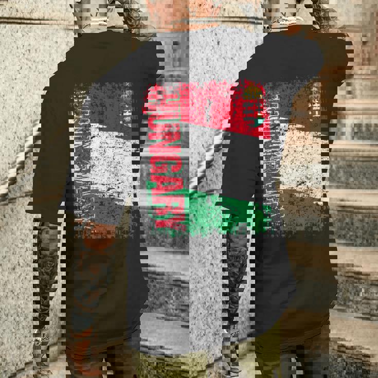 ハンガリー 旗 大 国旗 メンズ レディース キッズ ハンガリー メンズTシャツ バックプリント 彼への贈り物