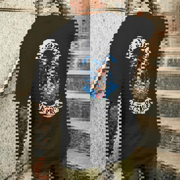 ハンブルク ザンクトパウリ レーパーバーン 港 セーラー タトゥー ガール メンズTシャツ バックプリント 彼への贈り物