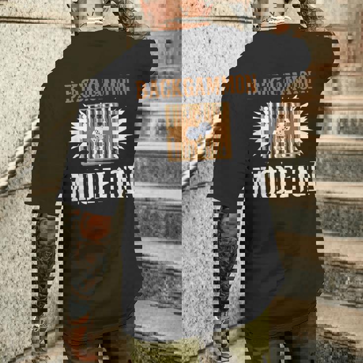 バックギャモン ボードゲーム メンズTシャツ バックプリント 彼への贈り物