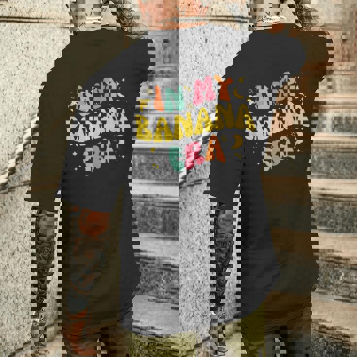 バナナ好きの面白いトロピカルフルーツ・イン・マイ・バナナ時代 メンズTシャツ バックプリント 彼への贈り物