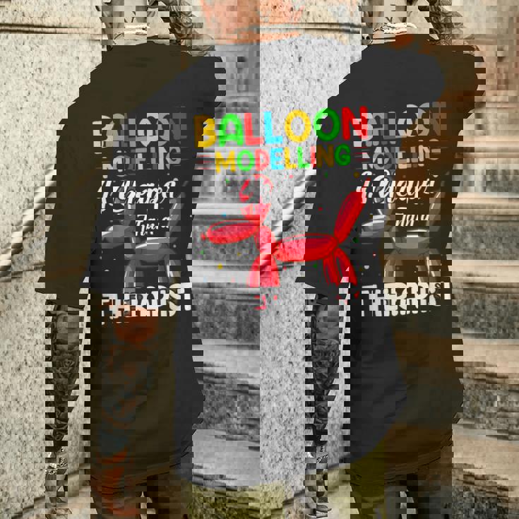 バルーンモデリング セラピストより安価 バルーンアート メンズTシャツ バックプリント 彼への贈り物