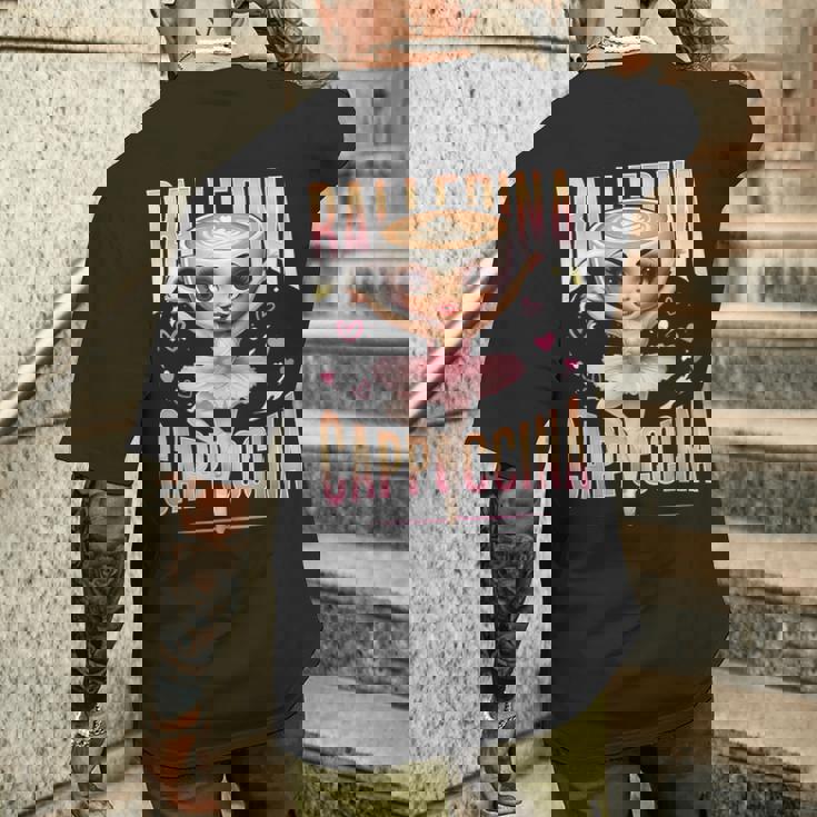 バレリーナ カプチーナ イタリアン ブレイン ロート ファニー カプチーノ ミーム メンズTシャツ バックプリント 彼への贈り物