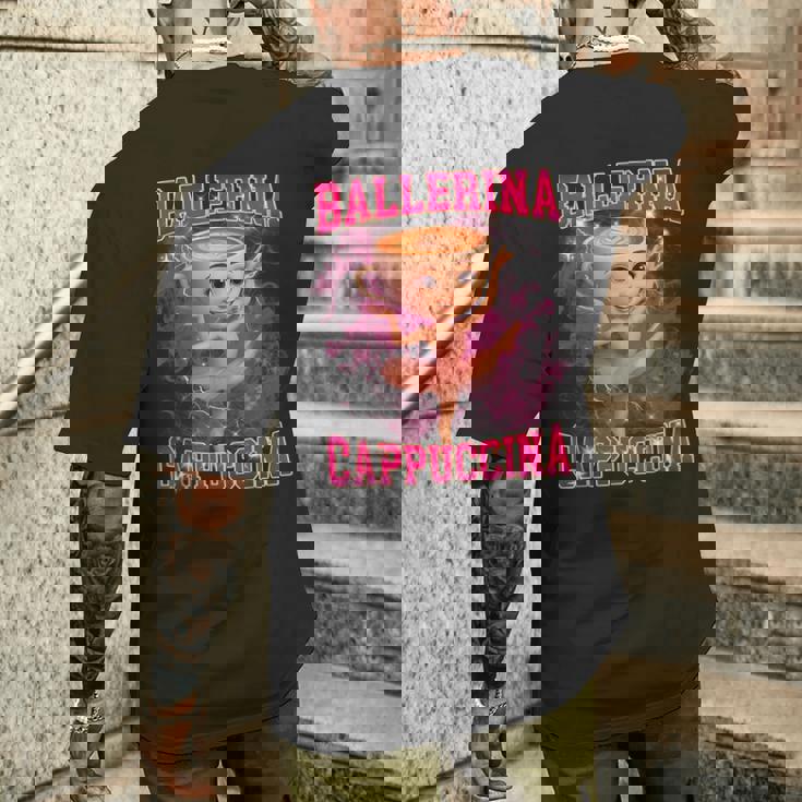 バレリーナ カプチーナ イタリアーナ ブレイン メンズTシャツ バックプリント 彼への贈り物