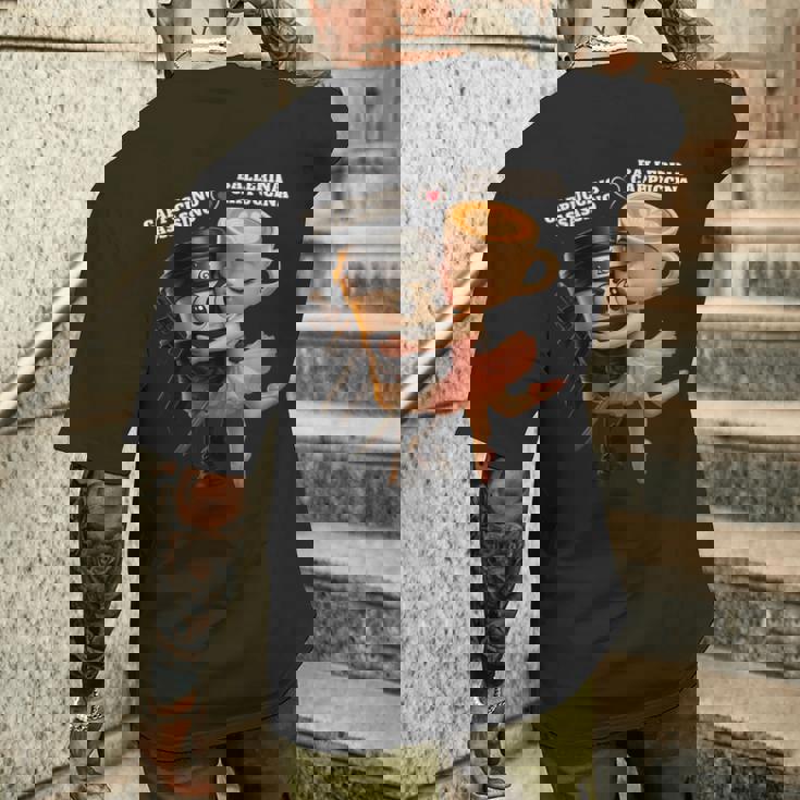 バレリーナ カプチーナ カプチーノ アサシーノ イタリアン ブレイン メンズTシャツ バックプリント 彼への贈り物