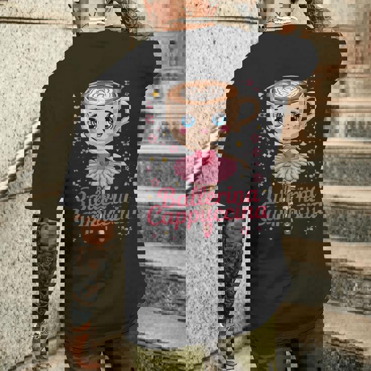 バレリーナカプチーナ イタリアンブレインロットミーム ブレインロットミーム メンズTシャツ バックプリント 彼への贈り物