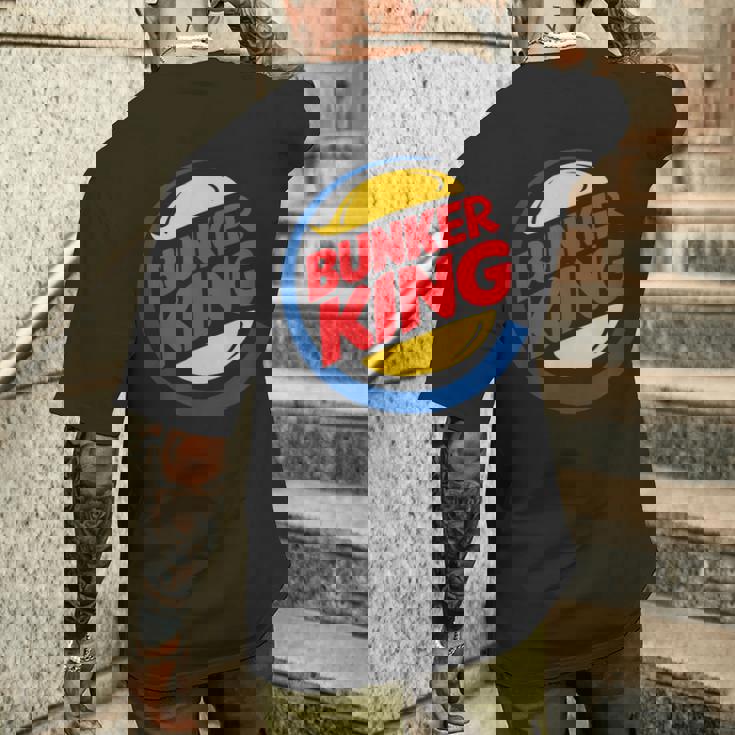 バンカーキング パロディ ファニー アンチトランプ メンズTシャツ バックプリント 彼への贈り物