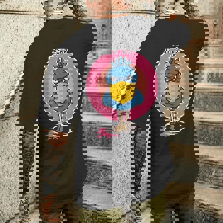 バードシリーズ「ハシビロコウ」 メンズTシャツ バックプリント 彼への贈り物