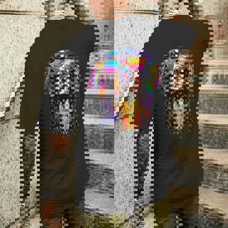 バーニーズマウンテンドッグ Dürrbächler スイス・マウンテンドッグ メンズTシャツ バックプリント 彼への贈り物