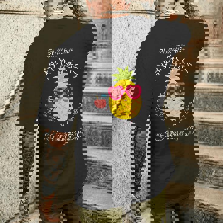 パイナップル サングラス アロハ ビーチ ハワイアン ハワイ メンズTシャツ バックプリント 彼への贈り物