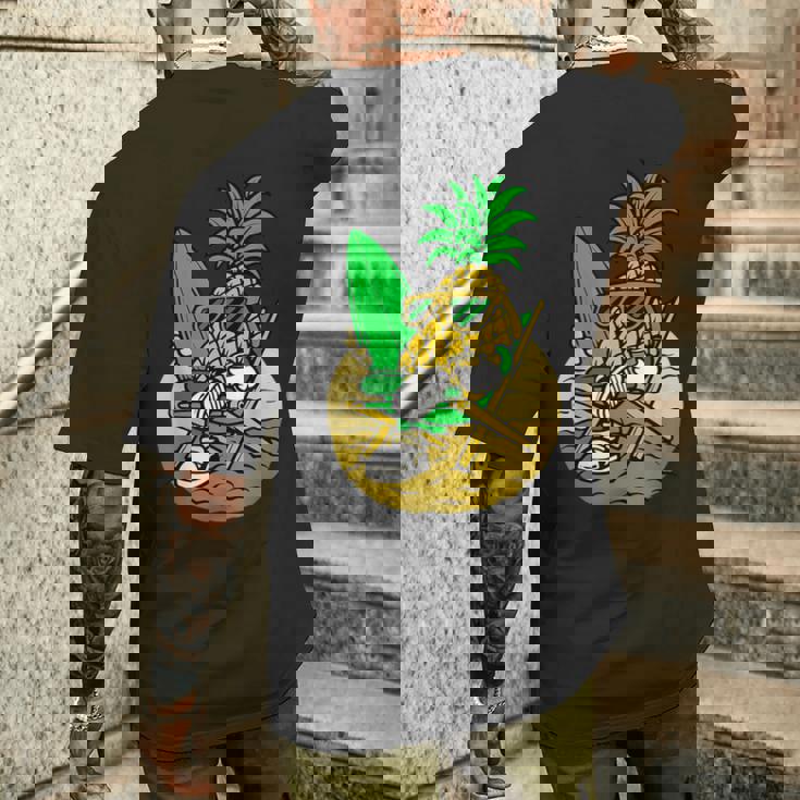 パイナップル サーファー サングラス ハワイ ハワイアン アロハ メンズ レディース メンズTシャツ バックプリント 彼への贈り物