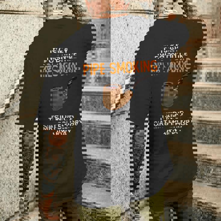 パイプスモーキング スマートピープル パイプスモーキング メンズTシャツ バックプリント 彼への贈り物