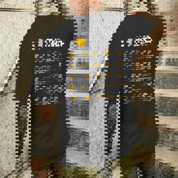 パスタタイプ スパゲッティヌードル イタリア ギフトパスタ メンズTシャツ バックプリント 彼への贈り物