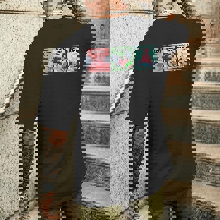 パトリック スクワット、ベンチ、デッドリフト 面白いパワーリフティング メンズTシャツ バックプリント 彼への贈り物