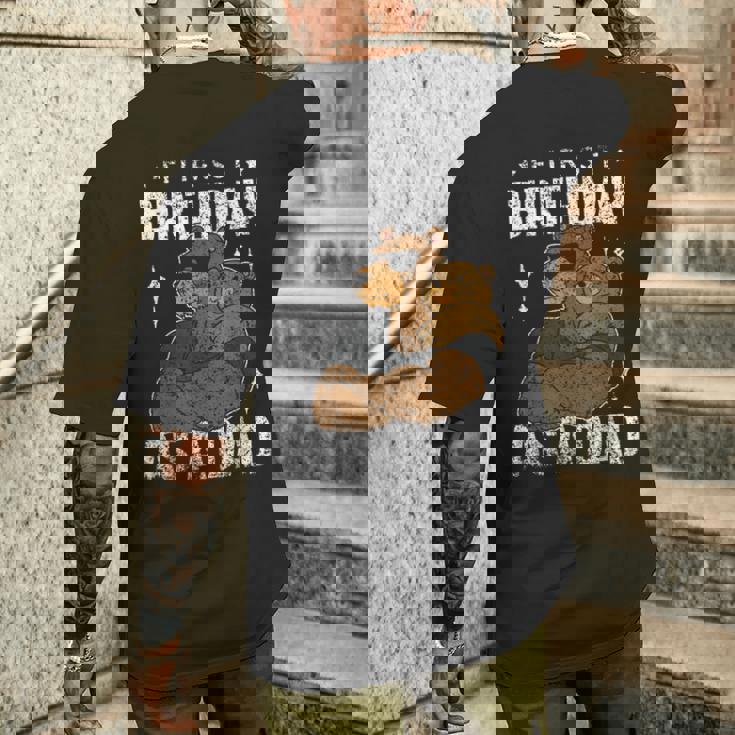 パパになって初めての誕生日 パパ お父さん 父 パーティー 誕生日 メンズTシャツ バックプリント 彼への贈り物