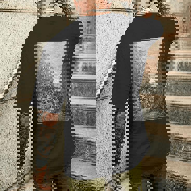 パラダイス・ロスト「So Promised He」ギュスターヴ・ドレ アート メンズTシャツ バックプリント 彼への贈り物