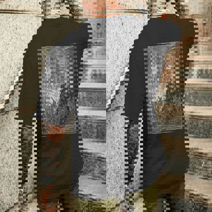 パラダイス・ロスト「ハイ・オン・ア・スローン」ギュスターヴ・ドレ・アート メンズTシャツ バックプリント 彼への贈り物