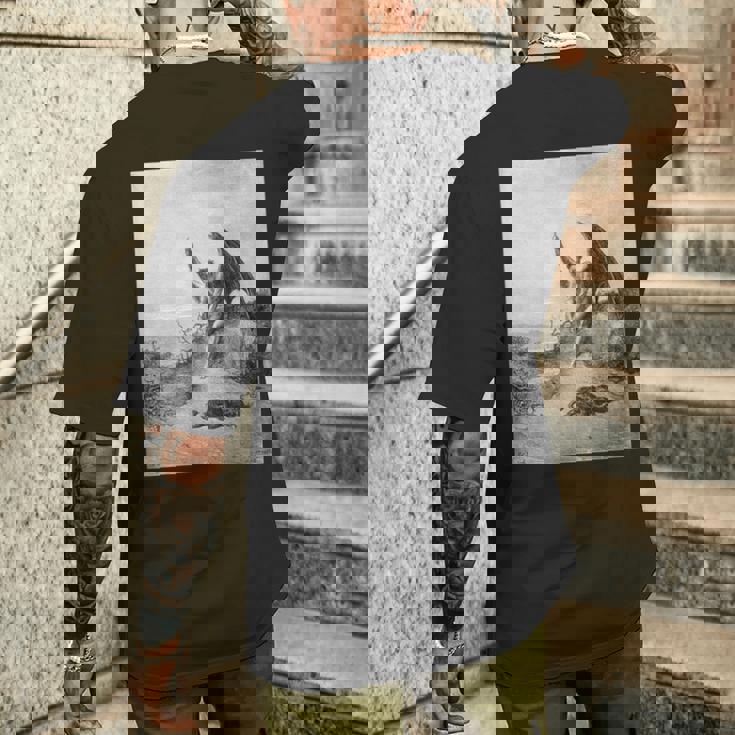 パラダイス・ロスト「多くの迷宮で」ギュスターヴ・ドレ アート メンズTシャツ バックプリント 彼への贈り物