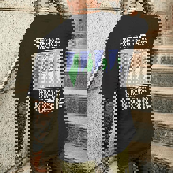 パレスチナギフト フィリストエルサレム パレスチナの自由 メンズTシャツ バックプリント 彼への贈り物