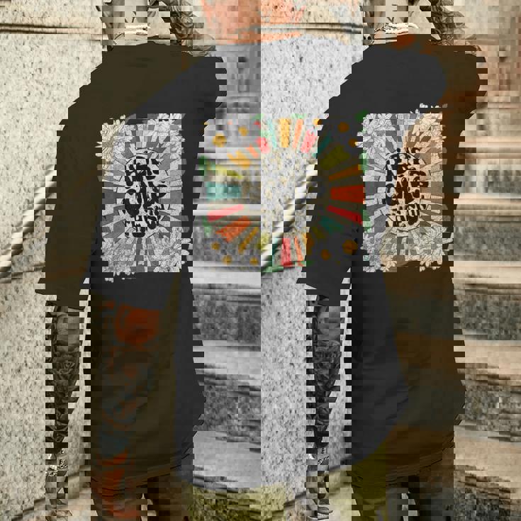 ヒア・カムズ・ザ・サン メンズTシャツ バックプリント 彼への贈り物