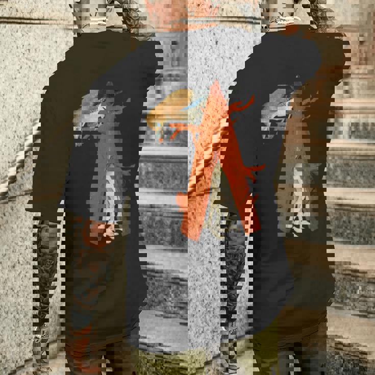 ヒエロニムス ボッシュ 鳥と木 地上の喜びの庭 メンズTシャツ バックプリント 彼への贈り物