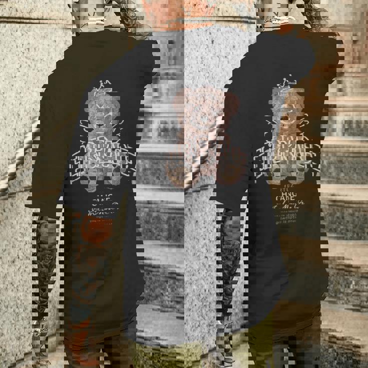 ヒップホップ Y2k Hip Hop ヒップスター ビンテージ エッジー レトロ アーバン ストリートウェア テディ メンズTシャツ バックプリント 彼への贈り物