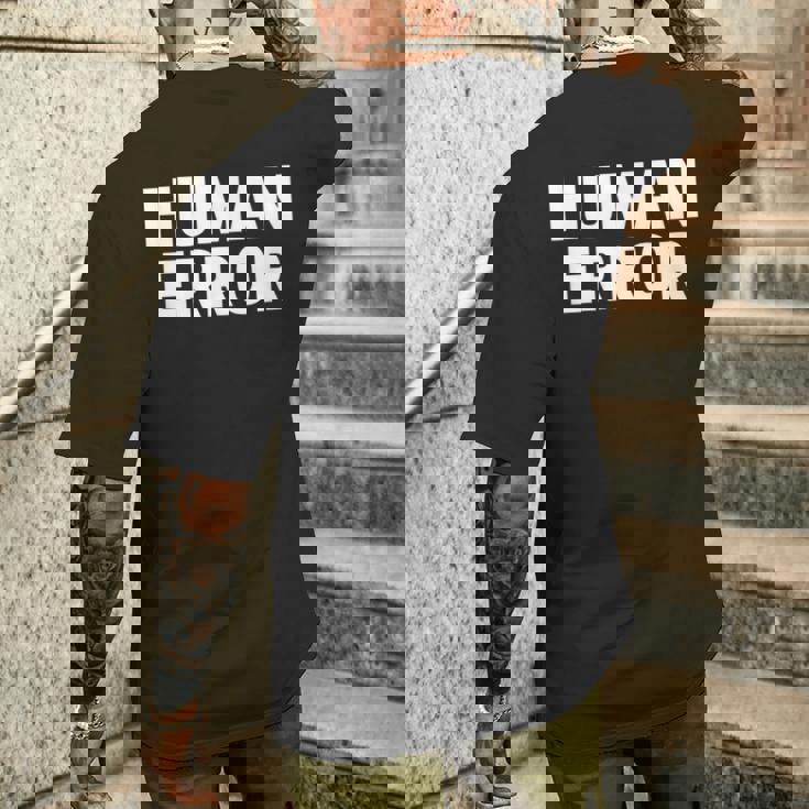 ヒューマンエラー メンズTシャツ バックプリント 彼への贈り物