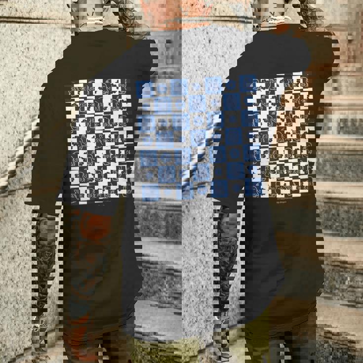 ヒョウタンツギ 和柄市松模様 Ctezuka Productions メンズTシャツ バックプリント 彼への贈り物