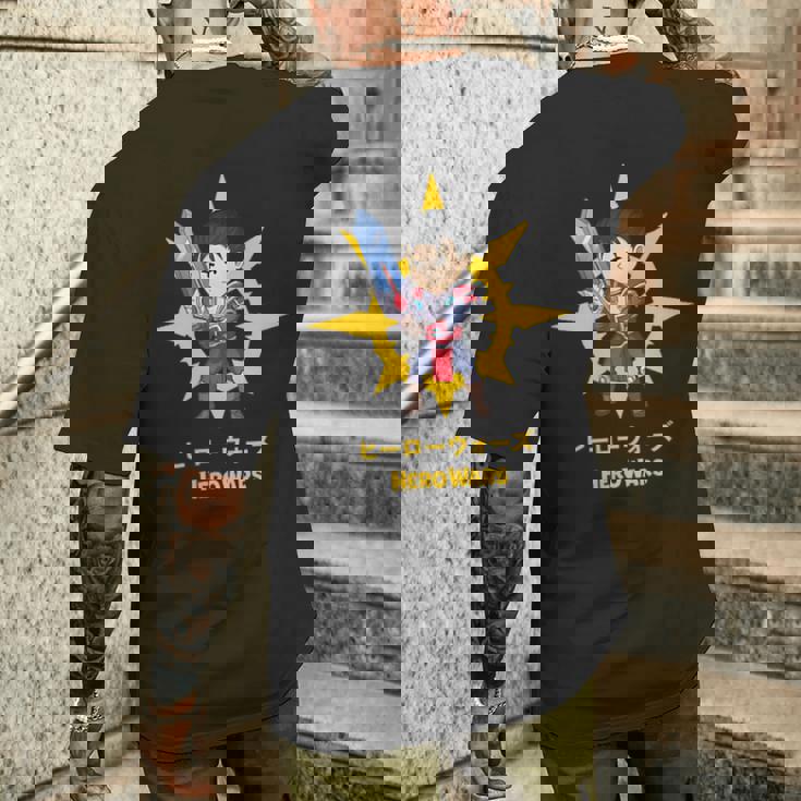 ヒーローウォーズ 同盟 メンズTシャツ バックプリント 彼への贈り物