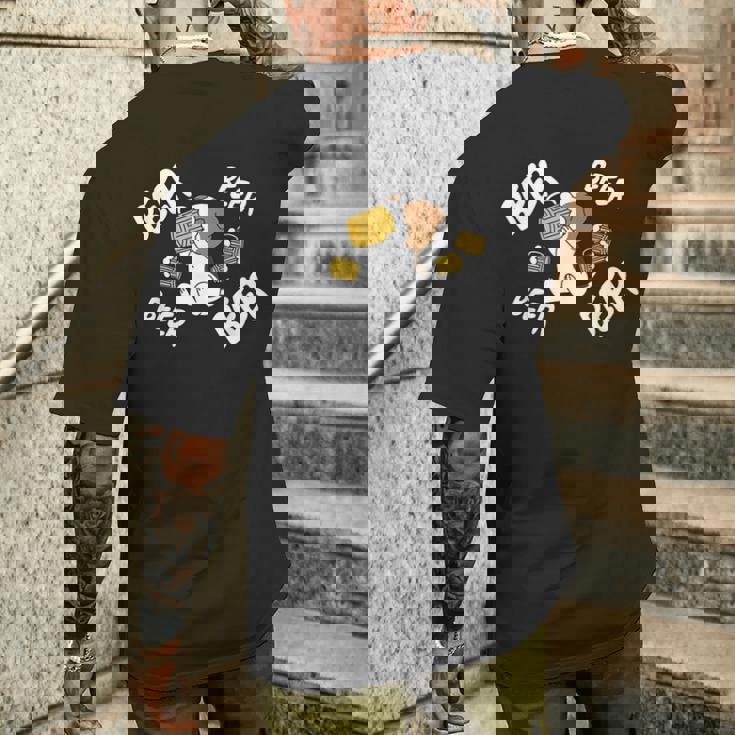 ビアジャック ラッセルテリア 犬 メンズTシャツ バックプリント 彼への贈り物