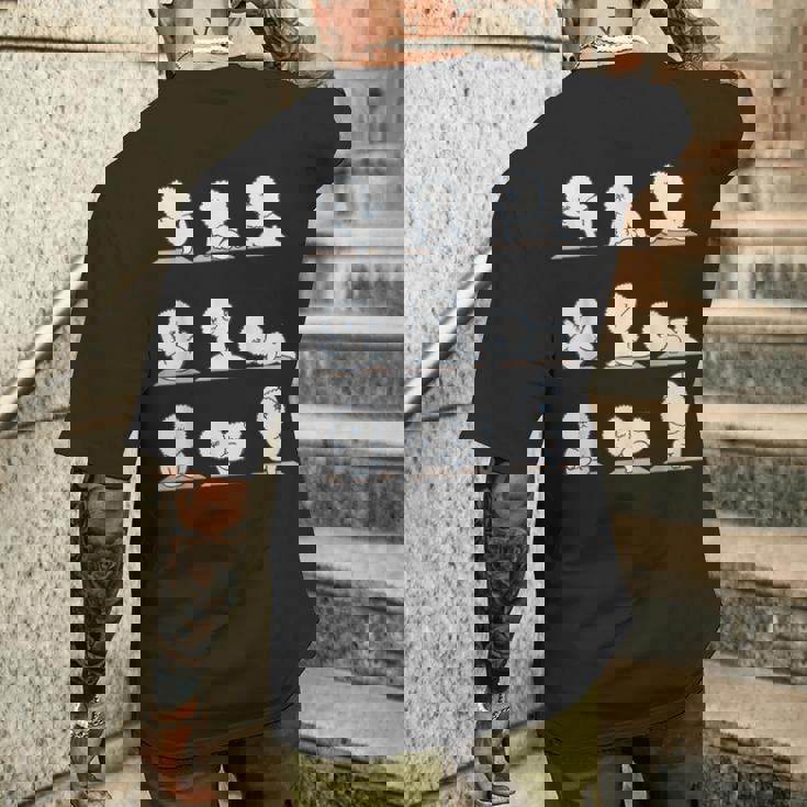 ビションフリーゼヨガ メンズTシャツ バックプリント 彼への贈り物