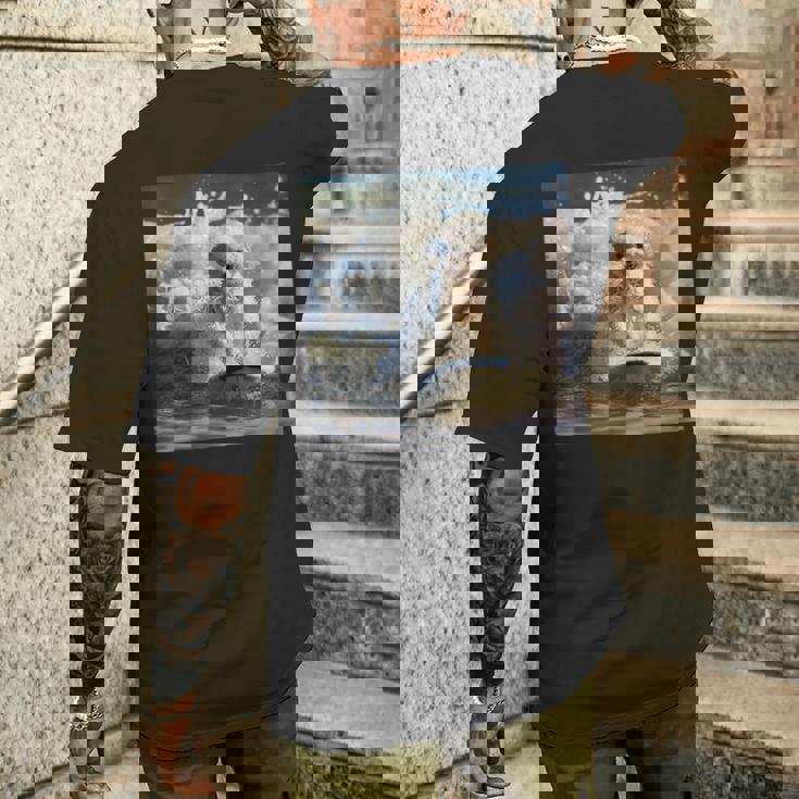 ビションフリーゼ犬 ビションフリーゼ メンズTシャツ バックプリント 彼への贈り物