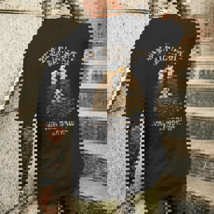 ビッグ・ベアー・レイク・カリフォルニア・イーグルスジャッキー・アンド・シャドウ メンズTシャツ バックプリント 彼への贈り物