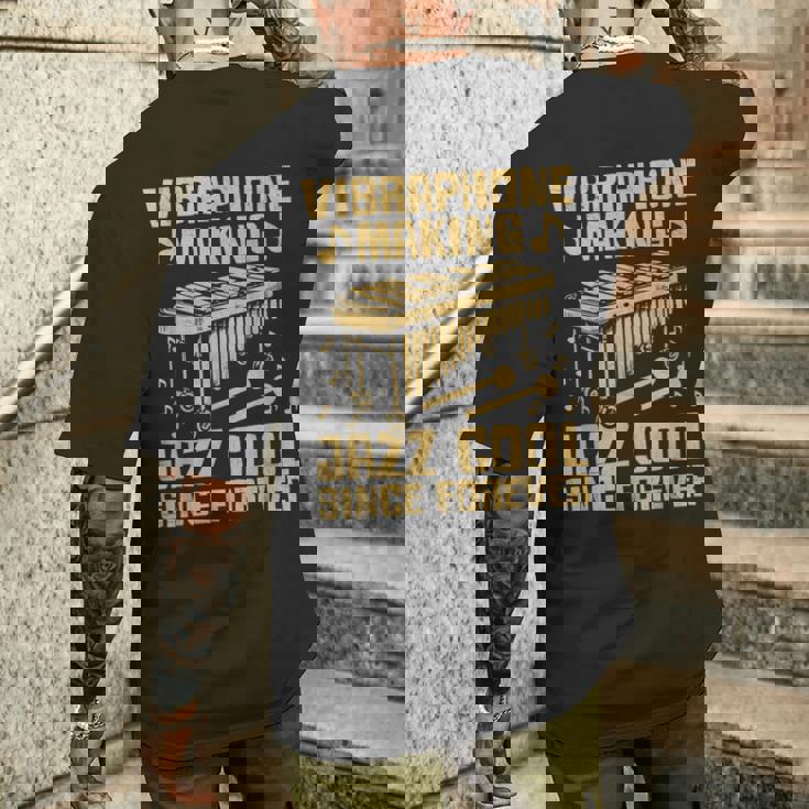 ビブラフォン プレーヤー 楽器 おもしろ ビブラフォン メンズTシャツ バックプリント 彼への贈り物