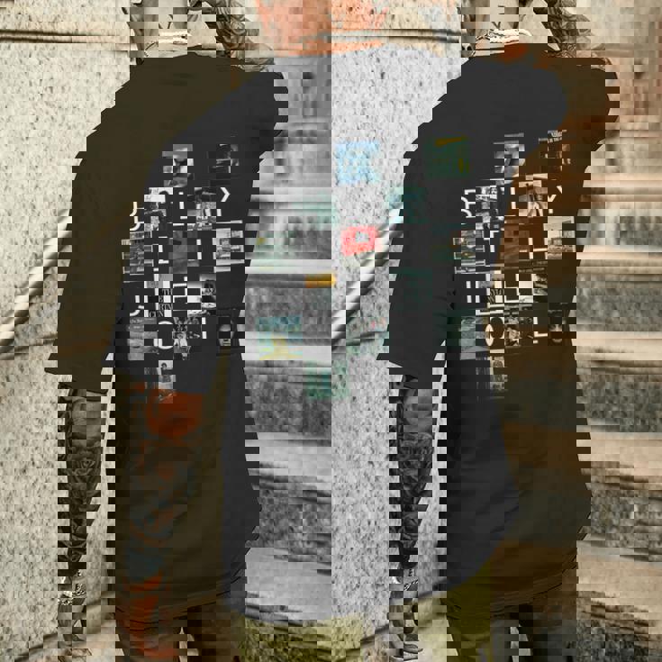 ビリー・ジョエル アルバムセットリスト メンズTシャツ バックプリント 彼への贈り物