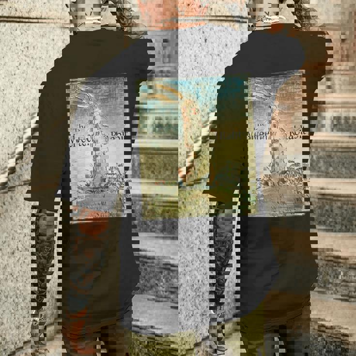 ビロードのウサギ メンズTシャツ バックプリント 彼への贈り物